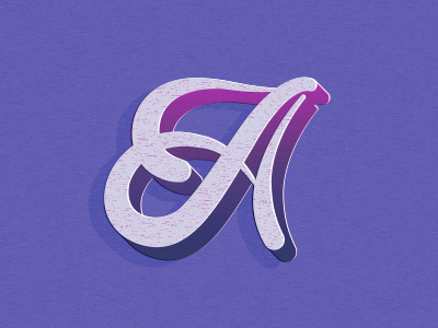 A illustration letter a lettering letters typography