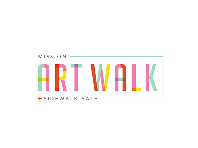 Art Walk Logo art art logo festival logo logo design
