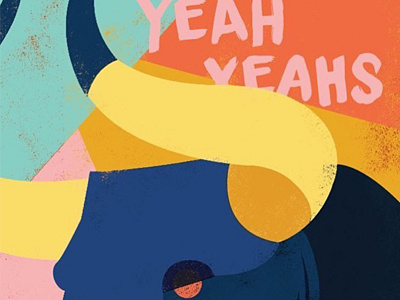 Yeah Yeah Yeahs Gig Poster bull gig poster illustration music poster poster design