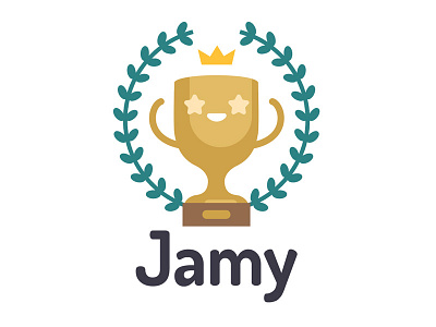 Jamy Logo branding ecommerce game gamification graphism logo trophee trophy