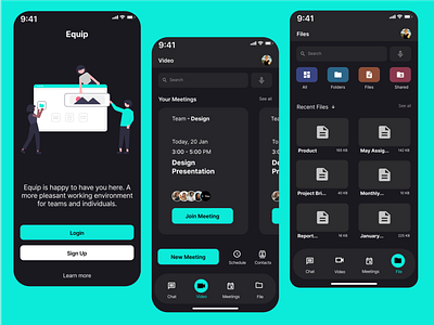 Equip - Productivity App |Fintech| design mobile design ui user research ux