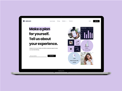 Merkado - Marketing Landing Page Light Mode |Digital Marketing|