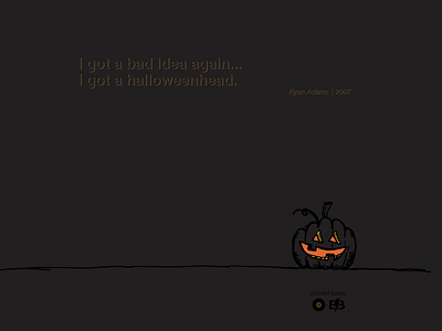 Halloweenhead current tunes halloween jackolantern pumpkin ryan adams