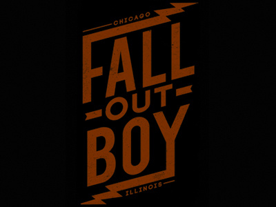 Fall Out Boy - Lightning apparel band fall out boy lightning merch