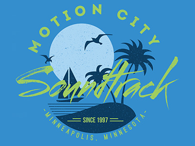 Motion City Soundtrack - Beach Scene apparel band beach merch motion city soundtrack