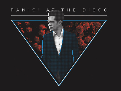 Panic! at the Disco - Floral apparel band floral merch panic at the disco