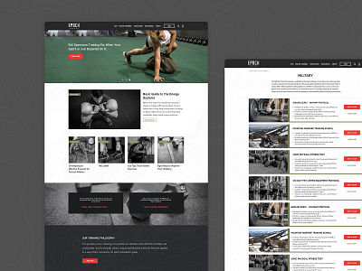 Website and online training platform for fitness center