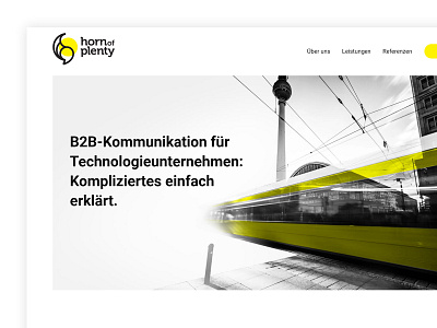 Website for PR consulting based in Berlin