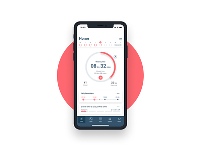 Aligner tracker app app design interface ios mobile ui