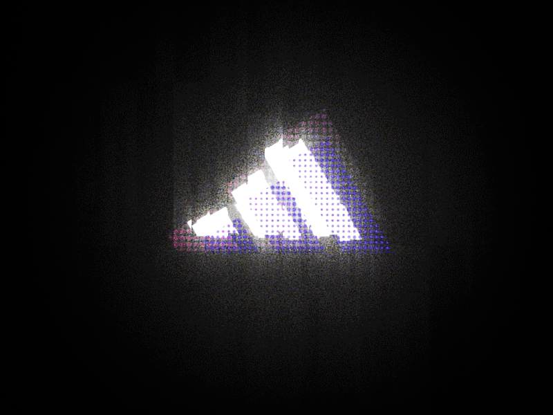 Glitchy Adidas adidas distortion glitch grain logo motion