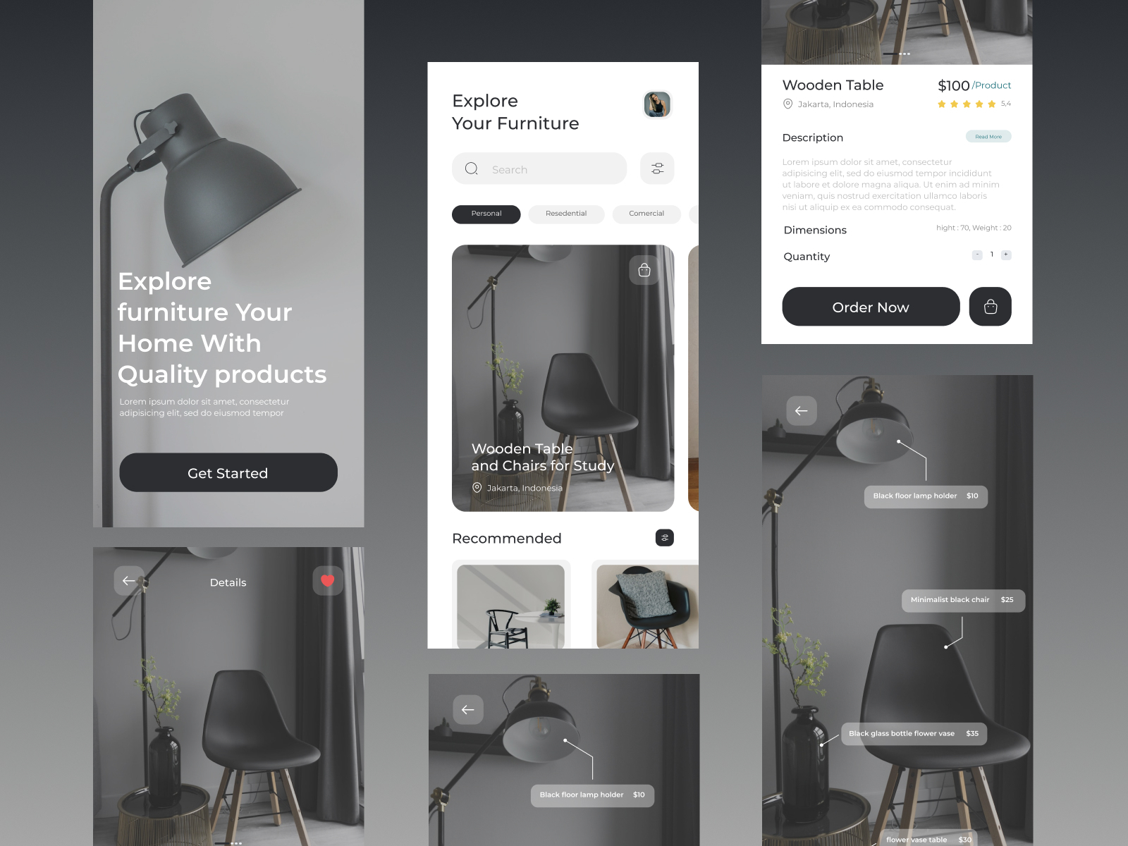 Furniture Mobile App By Ali Aldjasir On Dribbble   Dribble Furniture Mobile 4x 