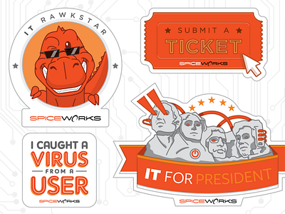 Spiceworks Promo Stickers