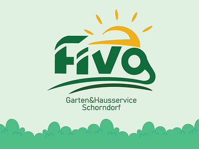 Fiva Gardening service branding garden green logo logo design logo designer logodesign logos logotype visual visual design visual language