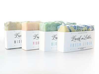 Soap Packaging - Lavish in Lather design package design print design typography