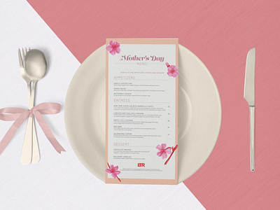 Mother's Day Menu Design design illustration illustrator cc menu menu design photoshop print design typography