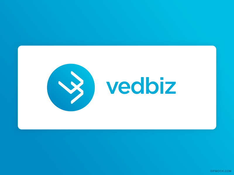 Vedbiz Technologies logo design branding india logo design pune