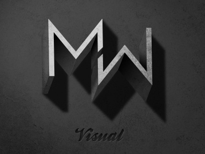Mw Logo 3d black gray light white