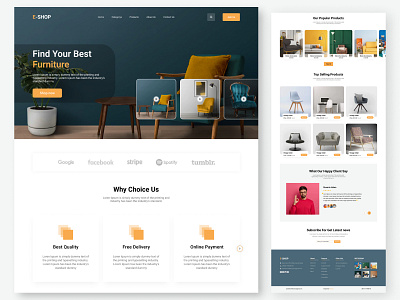 Furniture Landing Page.