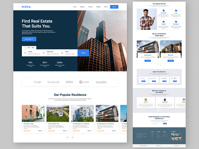 Real Estate Landing Page Websit.