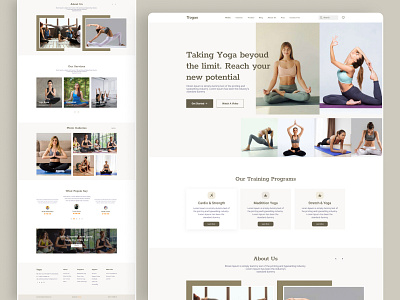 Yoga Landing Page Websit