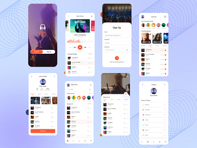 Mobile Music App Design