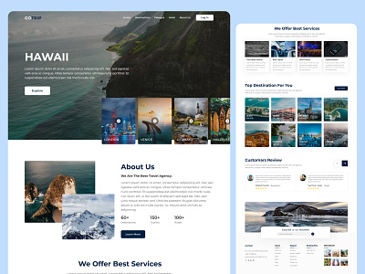 Travel Landing Page.