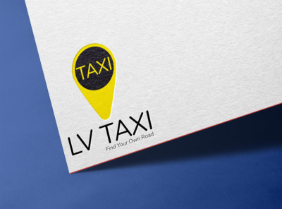 LV Taxi Pin branding design icon illustrator logo logovue minimal typography