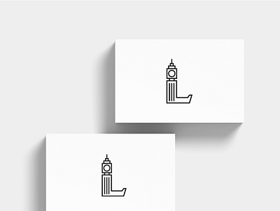 BigBen L Letter Tower branding design icon illustration illustrator logo logovue minimal typography