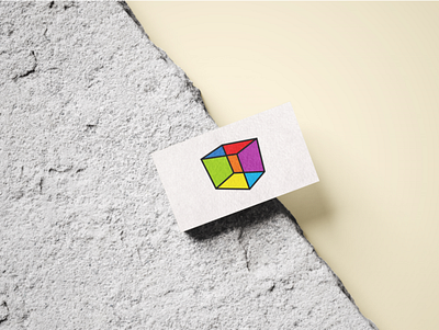 Colorful Cube branding design icon illustrator logo logovue minimal typography