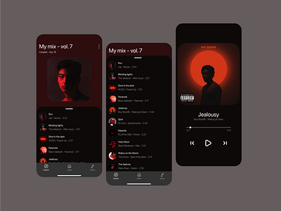 Music app concept app design concept mobile mobile app mobile app design music music app ui