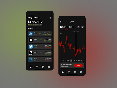 Investment app concept