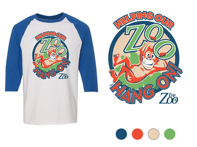 Zoo Fundraiser T-shirt Design character tshirt