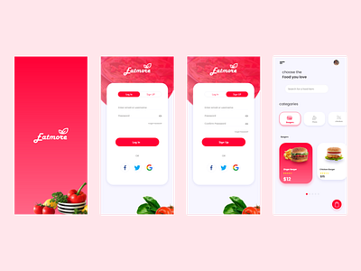 Food App app design