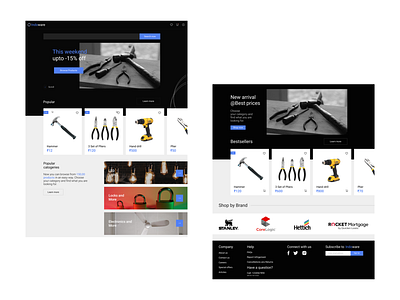 Hardware shop Homepage 3d animation branding dribbble graphic design illustration logo motion graphics ui