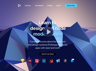 Website for Learning 3d animation branding design dribbble graphic design illustration logo motion graphics ui