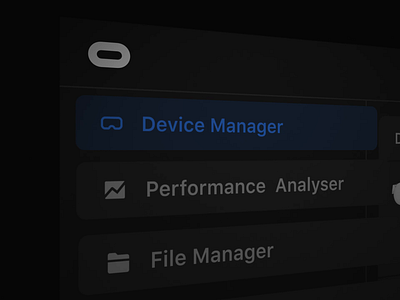 Oculus Developer Hub 2.0 dark theme developer meta oculus odh quest 2 vr
