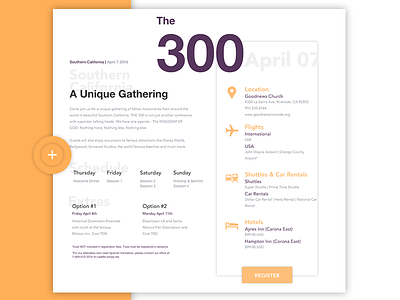 The 300 300 event form gathering site ticket website