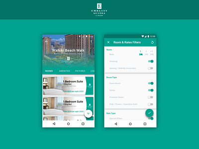 Hotel room and rates app filter hotel material rates rooms