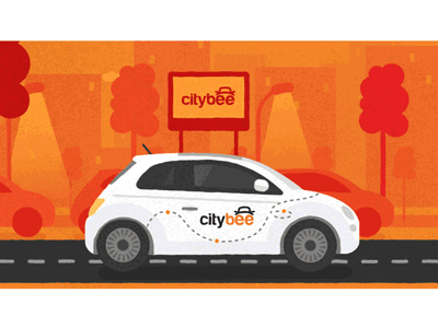 Evening ride #2 car city explainer video explainvid map navigation