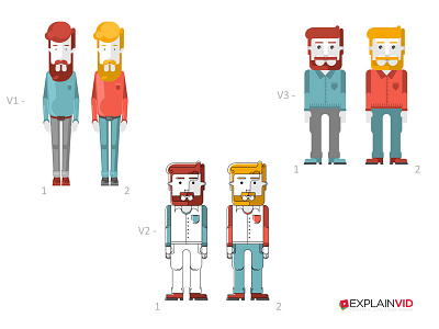 Character test :) animation character explainer illiustration video