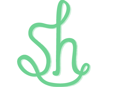 Self Logo hand drawn monogram typography