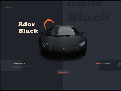 Car sale web design