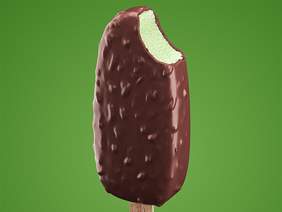 MENTA ColoIce Cream - MINT KRUNCH 3d modeling design icecream illustration