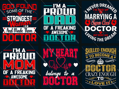 Doctor's Day T-Shirt Design Bundle