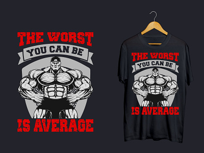 Gym T-Shirt Design best t shirt design bundle design graphic design gym gym t shirt design typography