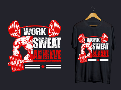 Gym T-Shirt Design best t shirt design bundle design graphic design gym gym t shirt design typography