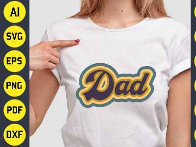 Dad Sublimation T-Shirt Design