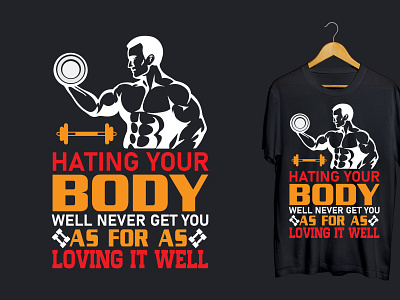 Gym T-Shirt Design best t shirt design bundle design graphic design gym gym t shirt design illustration typography