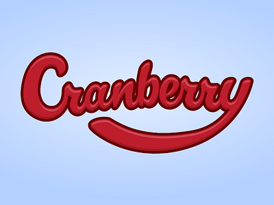 Cranners berry cranberry font fruit handdrawn script type typography