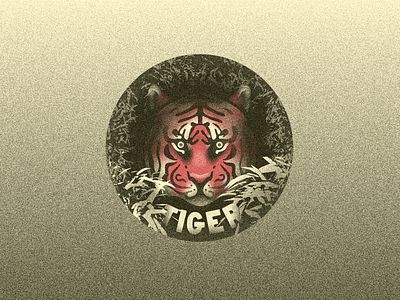 Wordle Tiger austin austin texas badge design grainy illustration texture tiger vector wordle